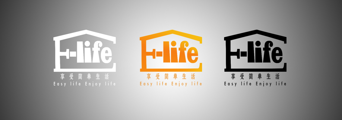 "e-life"logo设计