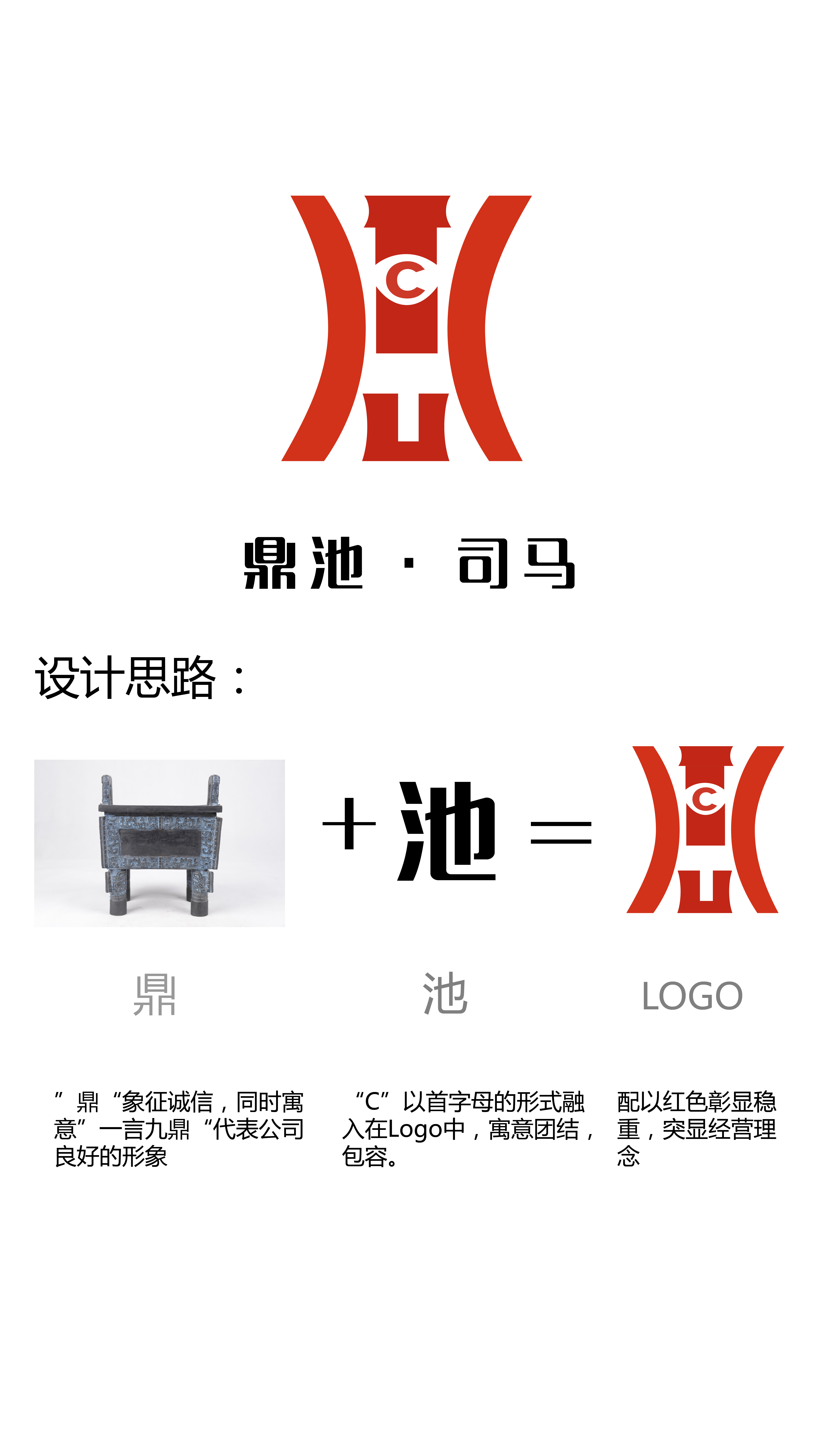 鼎池-司马 logo设计