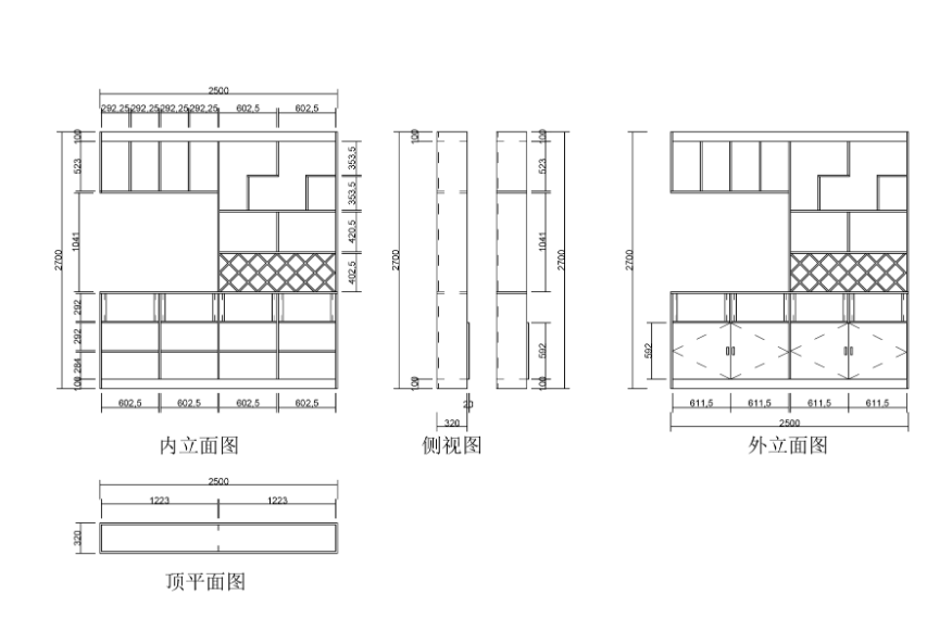 绘制下单图---餐边柜